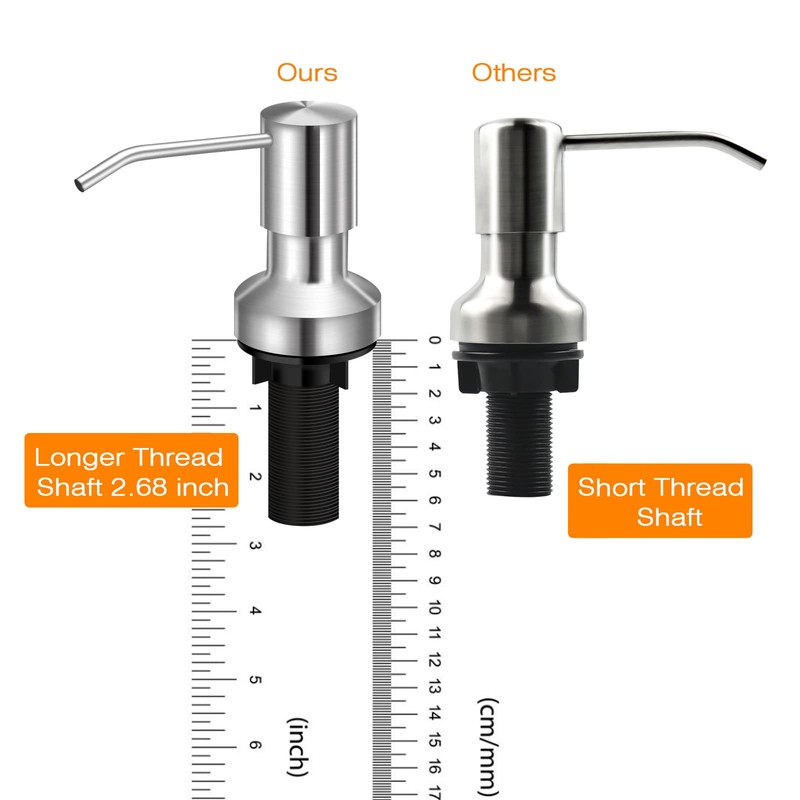 Sink Soap Dispenser for Kitchen Sink, Countertop Built in Sink