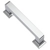 Alzassbg 10 Pack Polished Chrome Cabinet Pulls, 3 Inch(76mm) Hole
