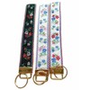 BattleTim Floral Embroidered Fabric Keychain Wristlet Key Fob Keychain Car