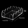 Acrylic Sticky Note Holder 4x6 Inch Clear Scalloped Sticky Notes