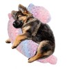 Dog Calming Pillow, Glow in The Dark Dog Throw Pillow,