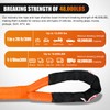 Nilight Kinetic Recovery Tow Rope Kit with 2 Soft Shackle