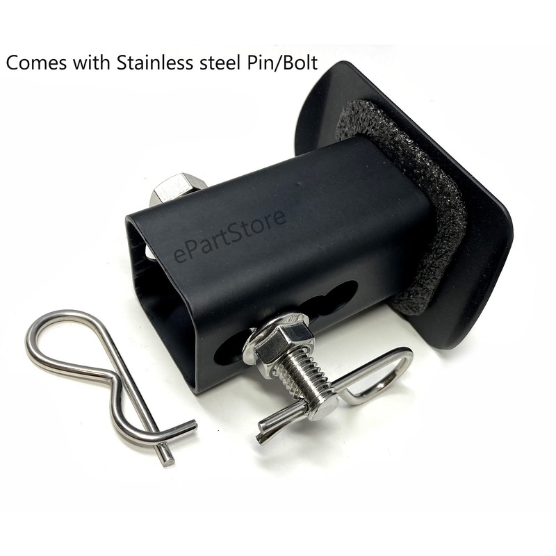 eVerHITCH USA Black Metal Flag Hitch Cover with Pin Bolt