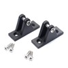 Mxeol Boat 3 Bow Bimini Top Fittings Hardware Set Black