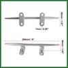Motoforti 8 Inch Stainless Steel Flagpole Cleat Hook Boat Deck
