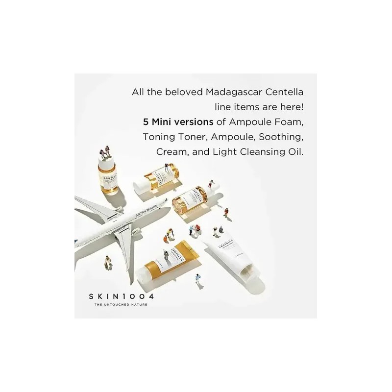 Skin1004 Kit De Viaje Centella Madagascar Mini 5 Pzs
