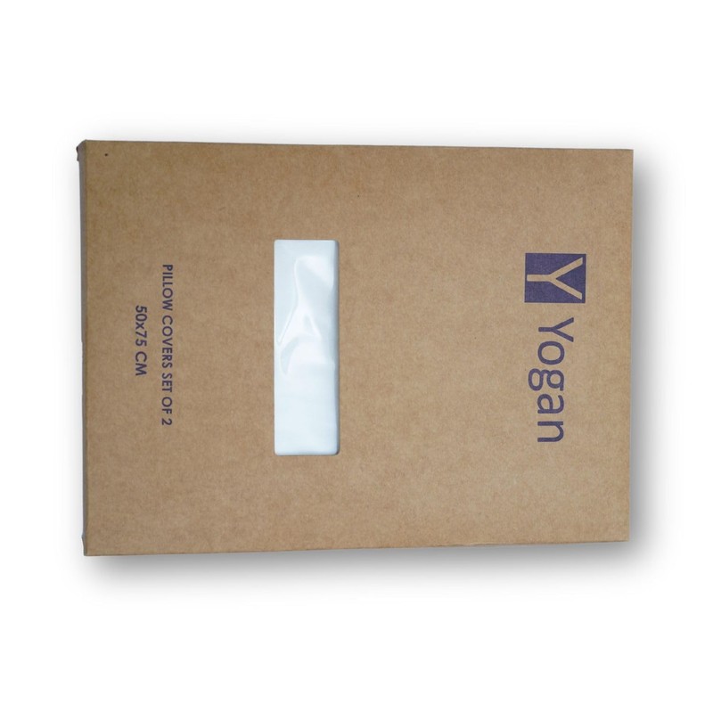 Yogan Pillow Covers/Cases Pack of 2 | 100% Cotton |