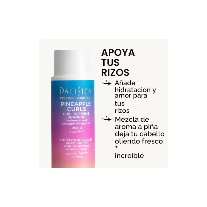 Pacifica Beauty Pineapple Curls Defining Shampoo + Pineapple Curls Defining