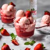 "Strawberry" Dessert Sauce, Seductive Topping in a 600 g Bottle,