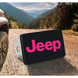 Jeep Tuscadero Pink UV Printed Trailer Tow Hitch Cover Plug (2" Inch)