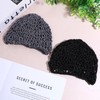 2 Pcs Soft Rayon Crocheted Sleep Caps Hair Net for