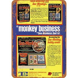 RetroRust 10 x 14 METAL SIGN - 1973 Sell Sea-Monkey Kits Business - Vintage Rusty Look