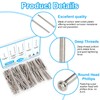 Yinpecly 120 Pcs Cabinet Pulls Knobs Screws, M4x25/30/35/40/45/50mm