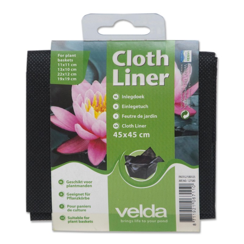 velda Cloth Liner 60 x 60 cm (60), Black