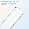 PATIKIL 10ml Test Tubes, 40pcs 3.94x0.63in Glass Clear Round Bottom