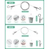 Stalishare Picture Hanging Wire with Small Hooks, 2-Pack 1m (3.3ft)
