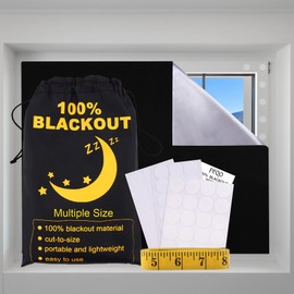 FEQO Blackout Curtain 79x59in, Portable Travel Shade, Waterproof, Room Darkening, for Bedroom, Nursery