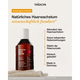 Thiocyn Hair Serum Against Hair Loss Women 3 x 150 ml - Accelerate Hair Growth with Thiocyanate, Biotin & Riboflavin - Special Care for Hair Loss - Vegan
