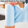 Jinavoty Microfiber Cleaning Cloth Roll Tear Away Towels Washable Reusable