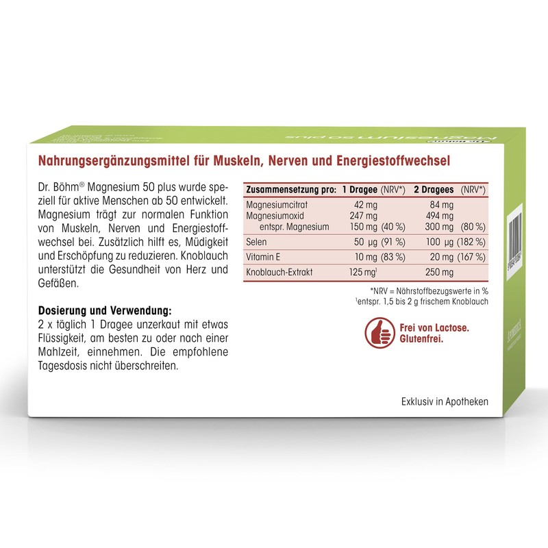 Dr. Böhm Magnesium 50 plus: to support the normal function