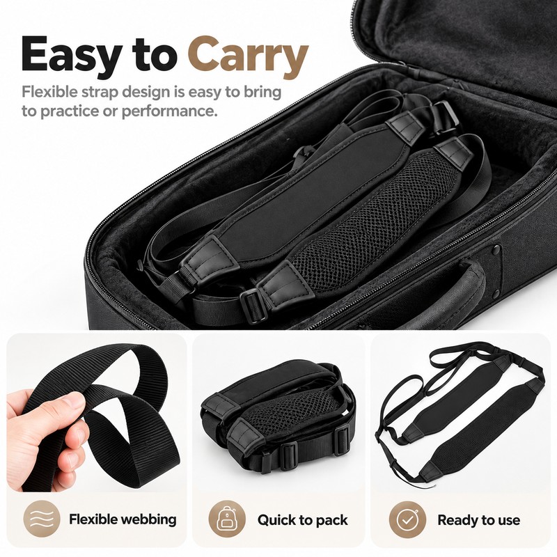 Tuba Shoulder Strap for Brass Instrument Support – Easy-Clean Carrying
