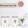 White 5x7 Picture Frames Set of 2 Display Pictures 4x6