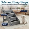 Dog Stairs - Pet Stairs with 4-Step Design for Beds,