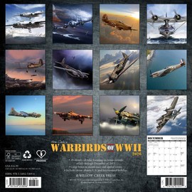 Warbirds of WWII 2026 12" x 12" Wall Calendar