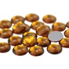 18mm Smokey Topaz A22 Flat Back Round Acrylic Jewels High
