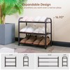 Gonfoam 3-Tier Expandable Shoe Rack,Adjustable Shoe Shelf Storage Organizer Heavy