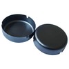 LIXINTIAN Round Stainless Steel Ash Tray,Outdoors Indoors Ash Tray,Desktop Smoking