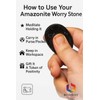 Black Tourmaline Worry Stone – Genuine Polished Palm & Thumb