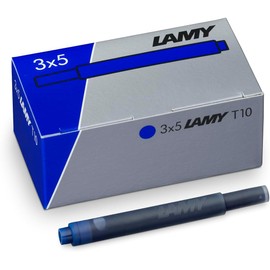 LAMY Juego de 3 cartuchos de tinta T10 con gran cantidad de tinta, adecuados para todos los modelos de pluma estilográfica Lamy (1,25 ml por cartucho, 5 unidades por paquete)