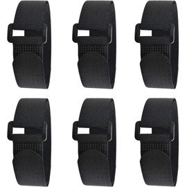 REX-OWL NSB-01 Cargo Tightening Belt, Velcro Fastening Belt, Fastening Band, Magic Band, Zip Tie Band, 1.0 x 19.7 inches (2.5 x 50 cm), 6 Pieces