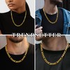 Oaldilee 6mm Gold Figaro Chain For Men 22" Inches 6MM