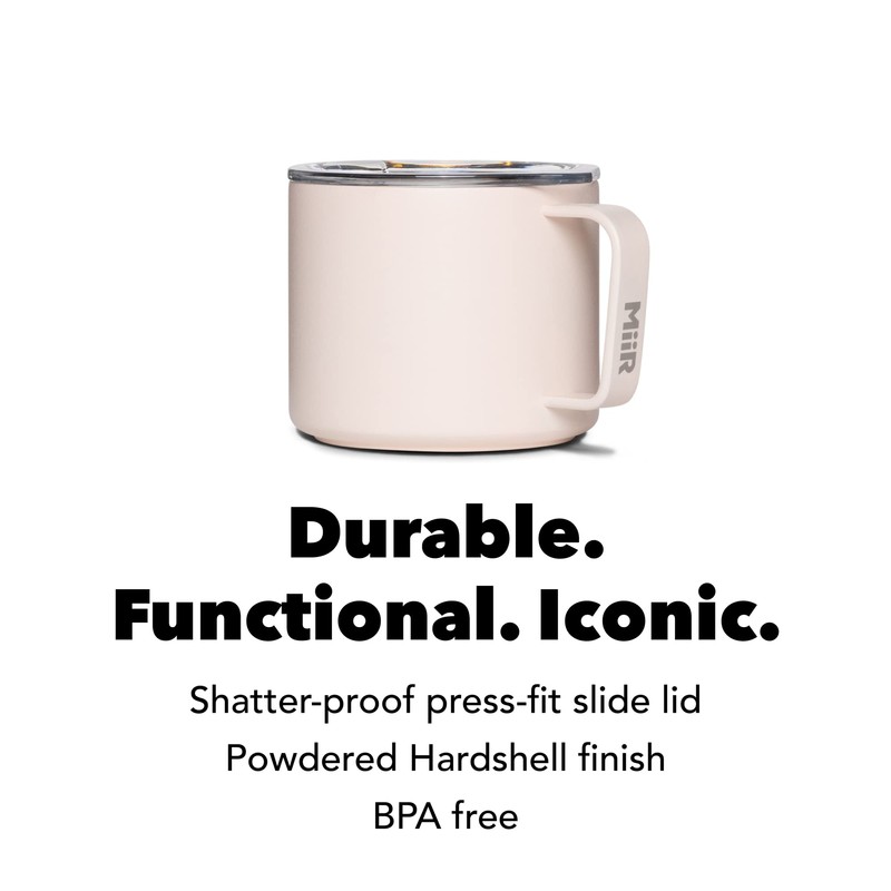 MiiR キャンプカップ 真空断熱 ステンレススチール スライド蓋付き BPAフリー 千丘 8液量オンス