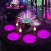 Glow in the Dark Neon Birthday Plates, 50 Pcs 9