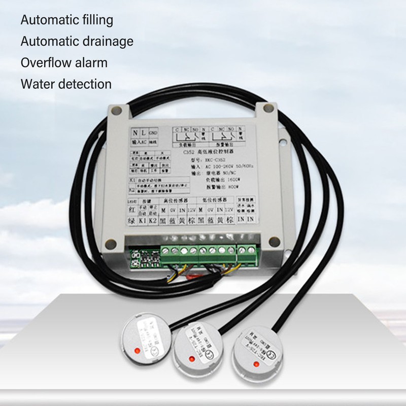 AC100 to 260V Automatic Water Level Controller XKC C352 3P