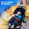 Stroller Cup Holder with Phone Holder, 2-in-1 Universal Cup Holder