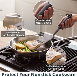 DI ORO Living Spatulas for Kitchen Use - Spatulas Silicone Heat-Resistant up ...