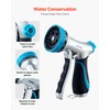 VEVOR Hose Nozzle, 10 Adjustable Spray Patterns, Metal Water Nozzle