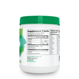 Organika Enhanced Hydrolyzed Collagen Peptides Powder: Easy Absorption Unflavored Collagen Powder for Skin, Hair, Nails, Joints, Muscles, & Gut - Keto, GMO-Free, Grass-Fed - 25 Day Supply - 18 oz