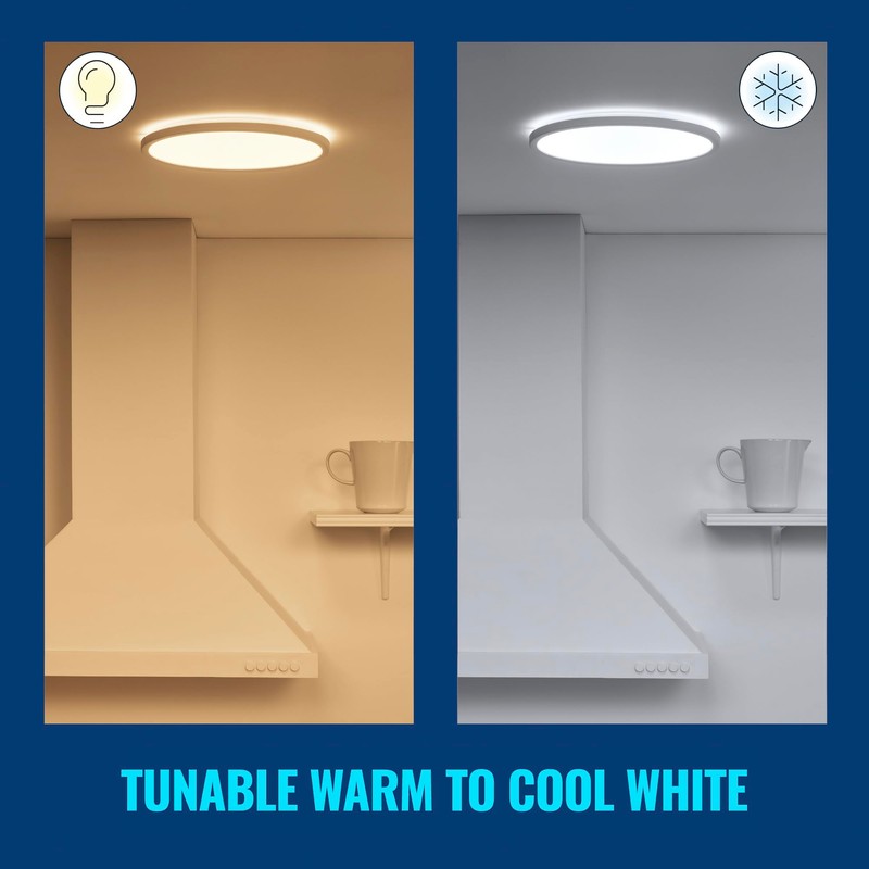 WiZ Tunable White Superslim Smart Connected WiFi Ceiling Mounted Light