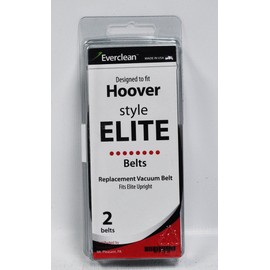 Everclean Hoover Style Elite Upright Vacuum Replacement Belt 2 Pack