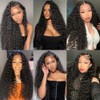 Deep Wave Lace Front Wigs Human Hair Pre Plucked 16