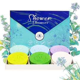 Shower Steamers Aromatherapy - Bridesmaid Gifts for Sister, 6 Scents Eucalyptus and Mint Shower Bombs Long Lasting, Individually Wrapped, Christmas Stocking Stuffers for Women, Blue