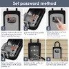 2 Pack 4 Digit Combination Key Lock Box,Weatherproof Key Safe