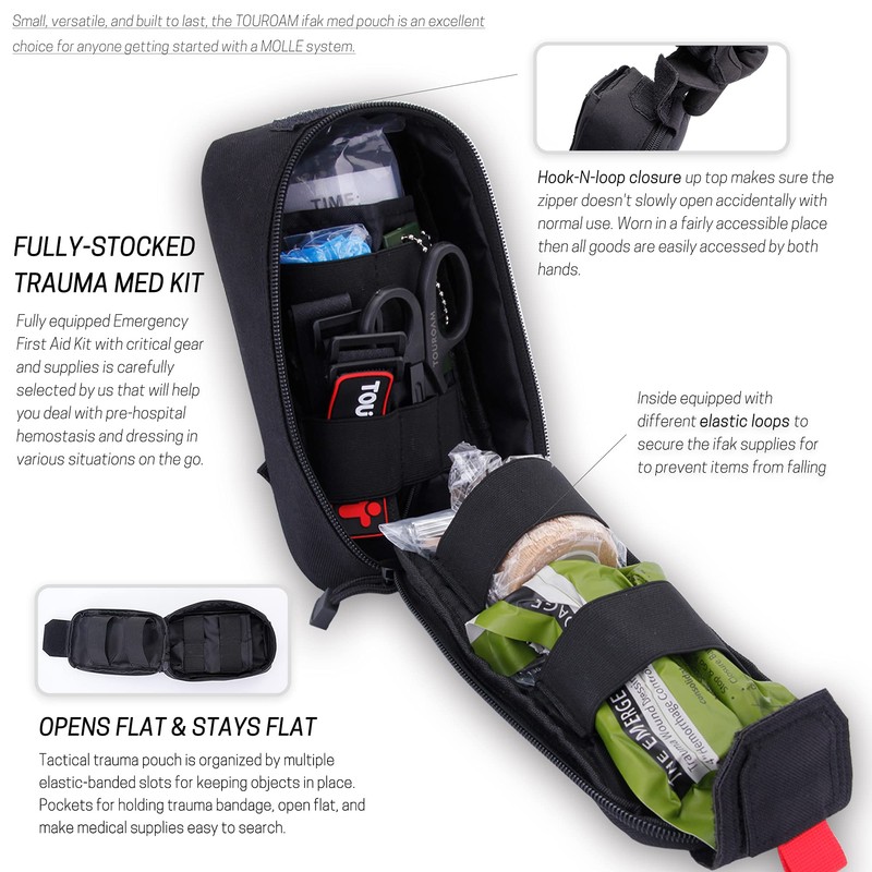 IFAK Med Trauma Kit, Multipurpose Molle Belt, EDC Bag, Tactical
