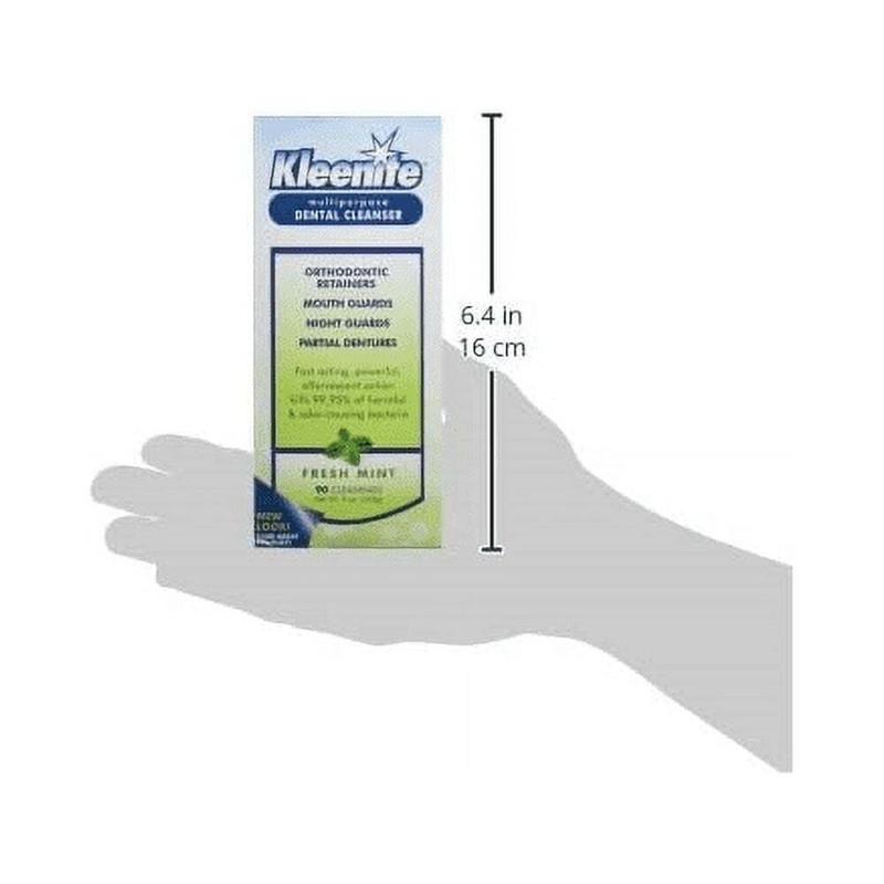 Kleenite Multipurpose Dental Cleanser, Fresh Mint, 90 Cleanings, 9 oz