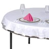 SOFINNI Clear Plastic Tablecloth Protector, Round Table Cloth Vinyl (70"